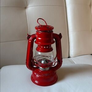 VTG Red Winged Wheel No.350 Small 7” Tall Kerosene Oil Lantern Lamp Japan